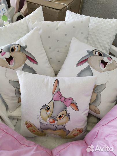 Бортики подушки в кроватку