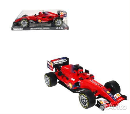 Машинка гоночная, свет, звук, инерция, 38 х 12 см