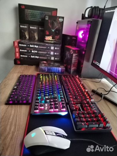 Механические клавиатуры и мышки Bloody