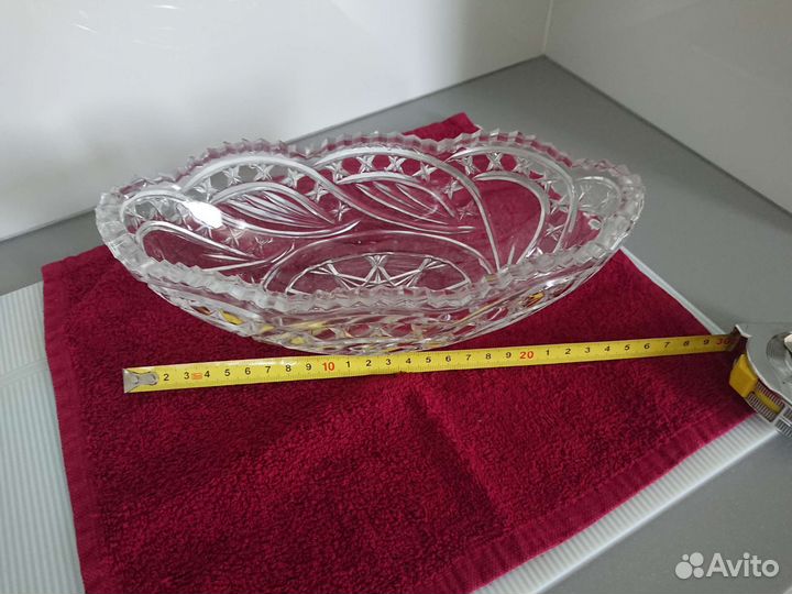 Ваза/конфетница/ладья. Хрусталь СССР