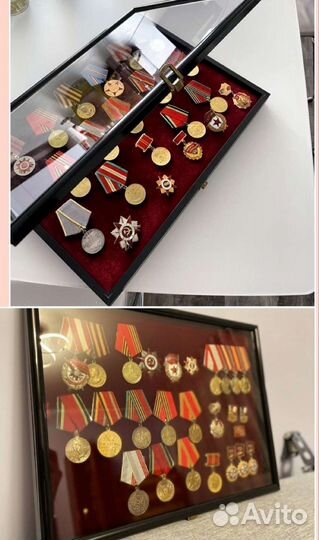 Витрины для орденов медалей значков, предметов
