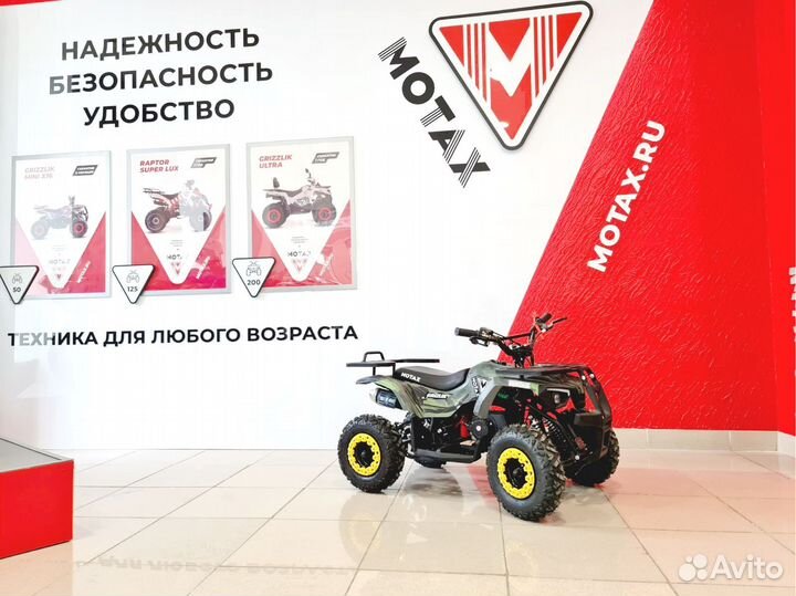 Детский квадроцикл Mini Grizlik X16 (PS, BW) motax