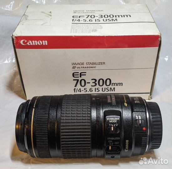 Canon EF 70-300 mm f/4-5.6 IS USM Made in Japan