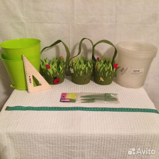 Кашпо Башмак Кролик Овечка Велосипед Пчёлы Кружева