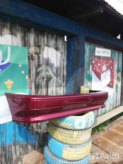 Бампер задний ваз 2114 малиновый