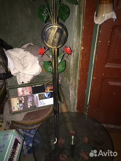 Светильник напольный бу(металл,стекло)