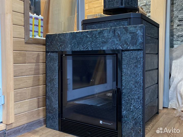 Печь для бани на газу EasySteam Ялта 15 в камне