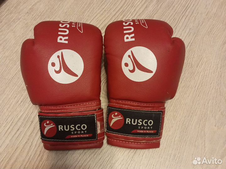 Боксерские перчатки детские rusco