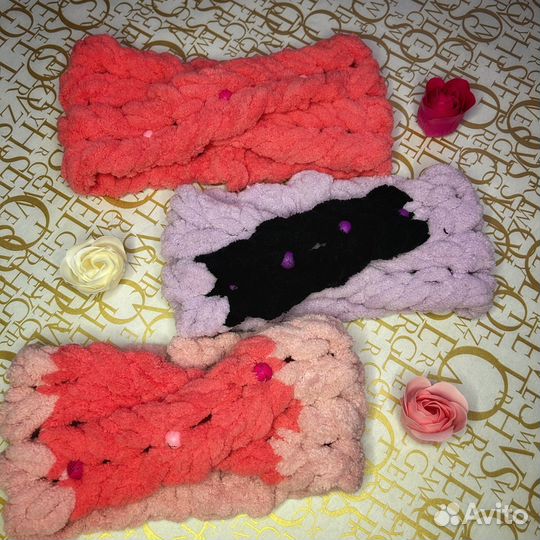 Вязанная повязка на голову