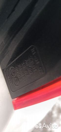 Skoda rapid 1 фонарь задний правый