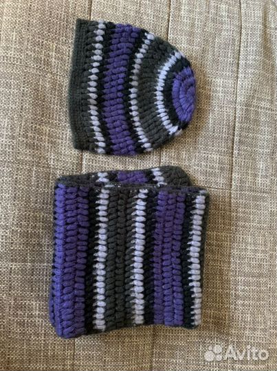 Комплект шапка и шарф женский