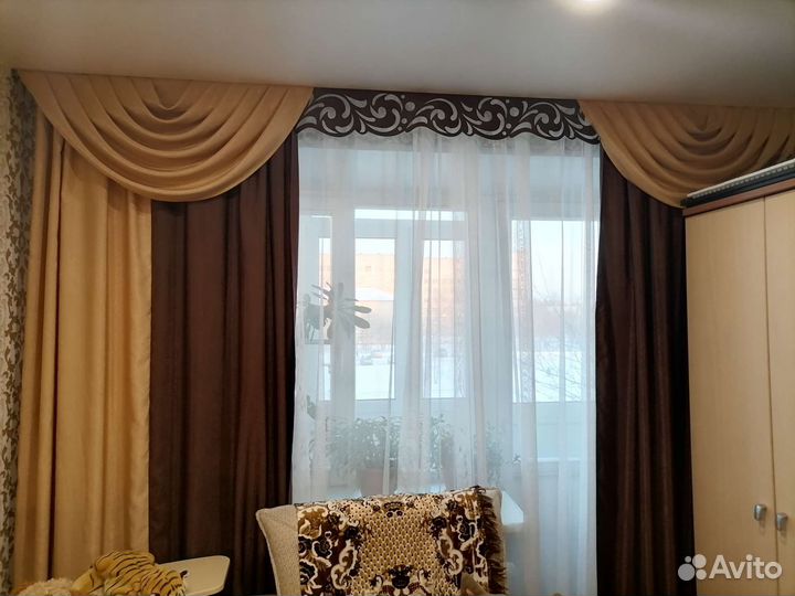 Шторы с ламбрекеном бу