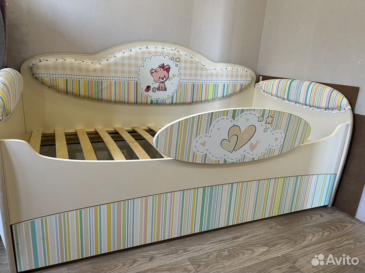 Детская кровать 80 160 с ящиками