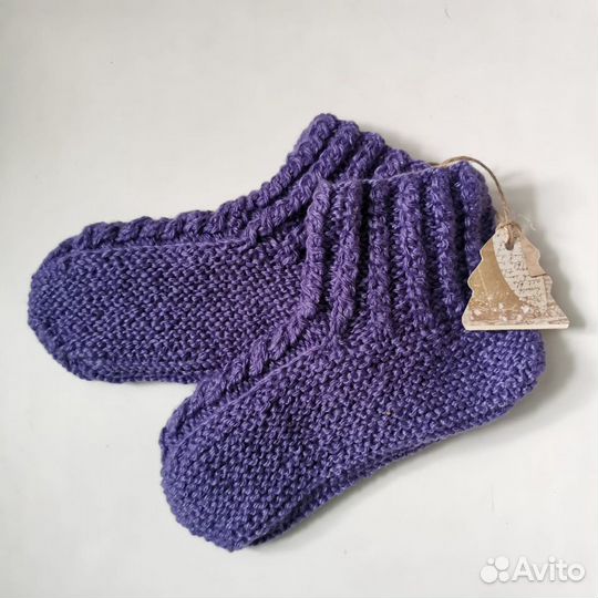 Носки - тапочки детские, вязанные, размер 31