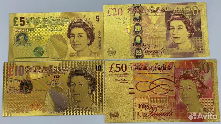 Сувенирные Золотые Банкноты