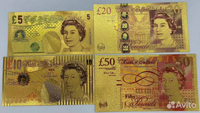 Сувенирные Золотые Банкноты