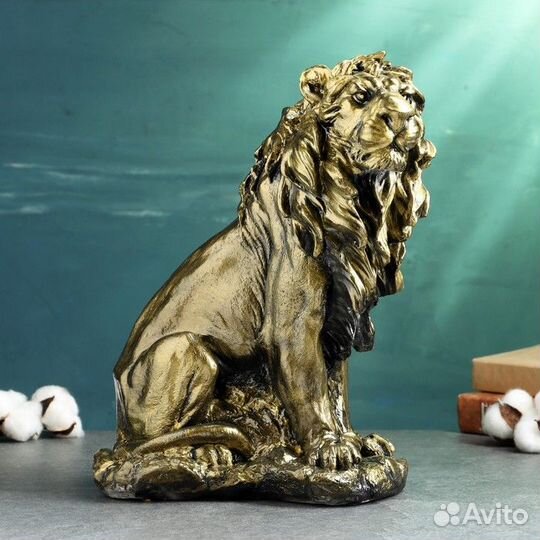 Копилка 'Лев' 32х23см, бронза