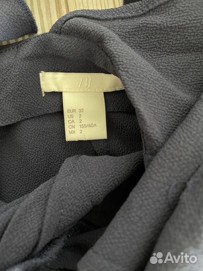 H&M Комбинезон-шорты на лямках синий EUR 32 XXS