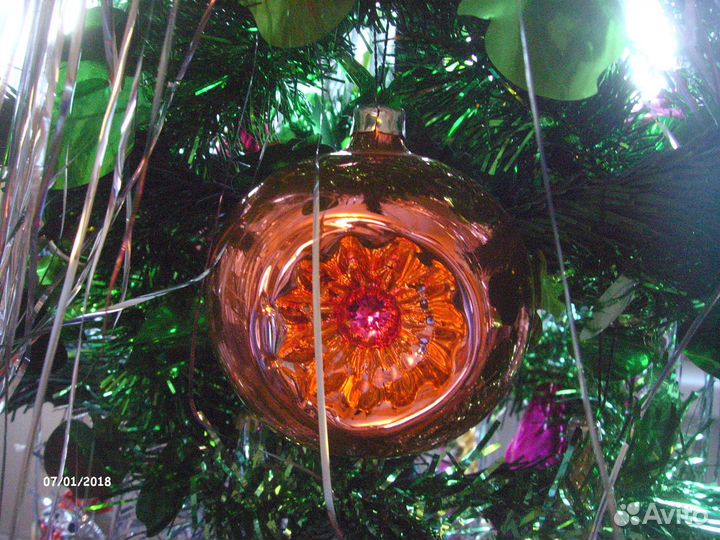 Елочные игрушки СССР, гирлянды, дед Мороз