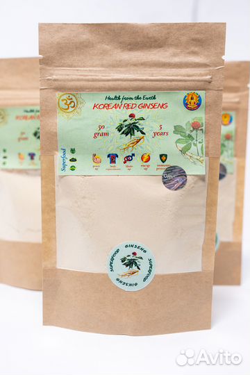 Красный Корейский Женьшень 5 лет / Корень Жизни