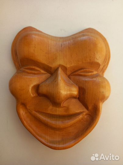 Маска настенная Панно Дерево резная ручная работа