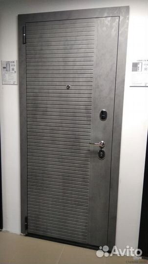 Дверь Лайт бетон темный/бетон снежный