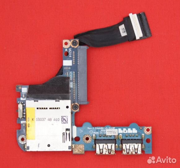 Плата USB+Cardreader+sata для ноутбука Acer Aspire
