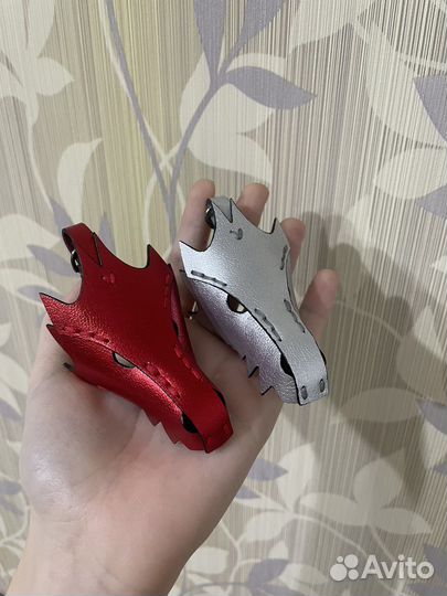 Дракон брелок из натуральной кожи, ручная работа