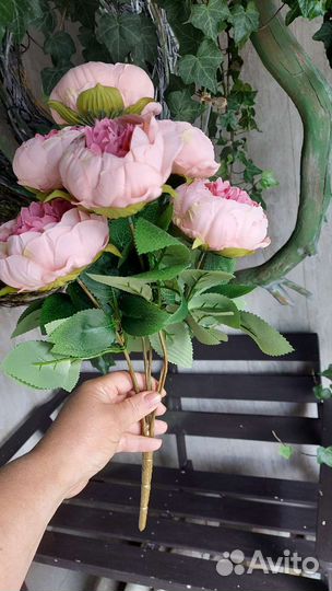 Роза пионовидная, искусственная