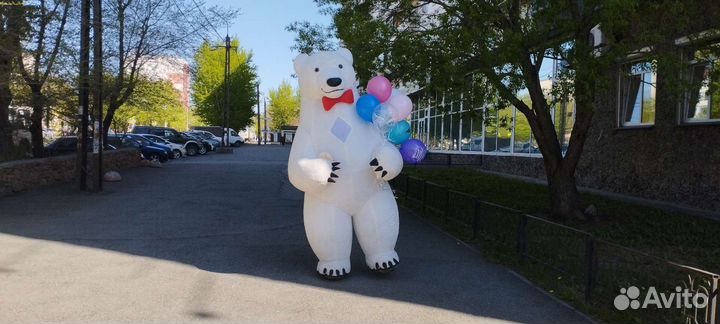 Мишка Умка пневмо медведь аниматор мишка аниматор