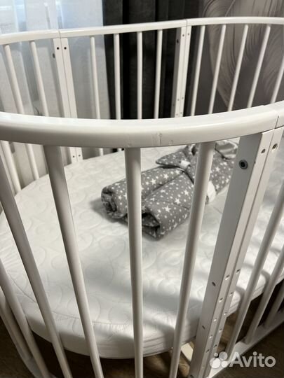 Детская кроватка круглая трансформер