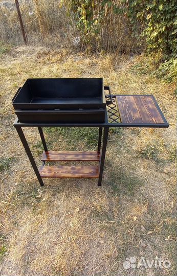 Мангал с полкой