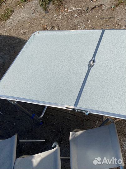 Туристический Стол 120х60 +4стула бу
