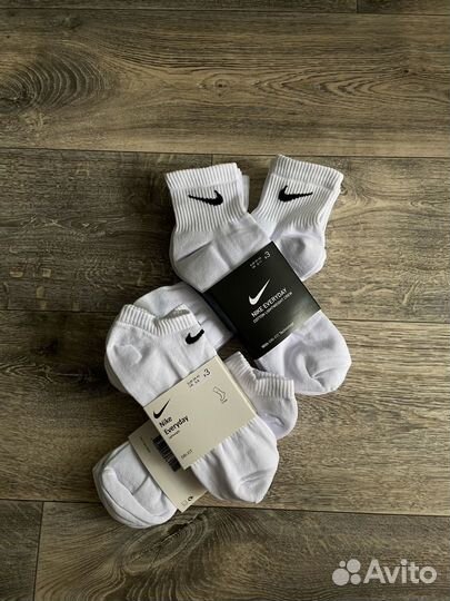 Носки Nike Everyday короткие и средние