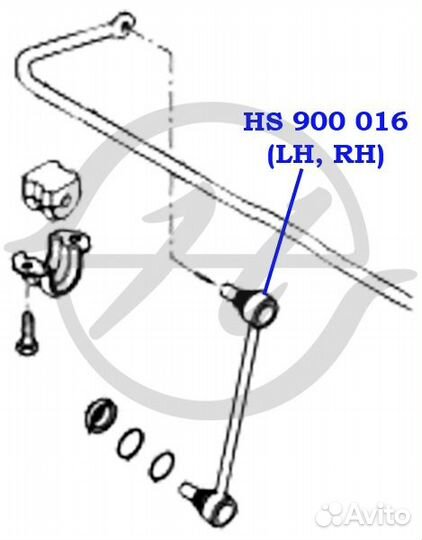 Тяга стабилизатора задней подвески