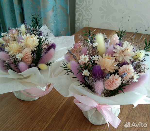 Букет из сухоцветов. Подарок цветы