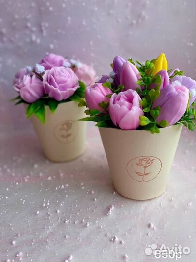 Мыло ручной работы букеты