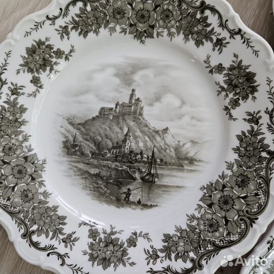 Тарелки. Seltmann Weiden. Замки Рейна