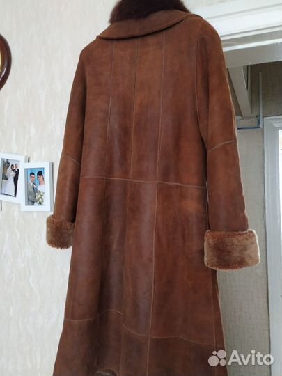 Дубленка натуральная женская 48 р, бу