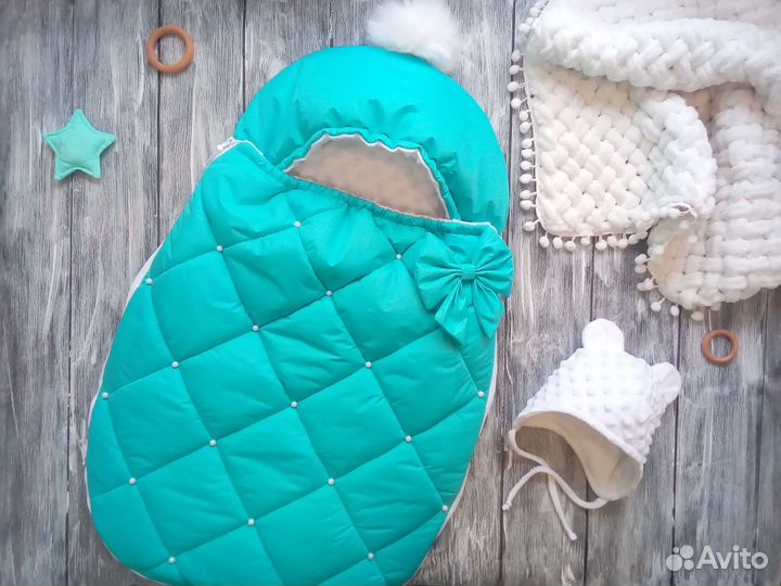 Конверт на выписку зимний дутик