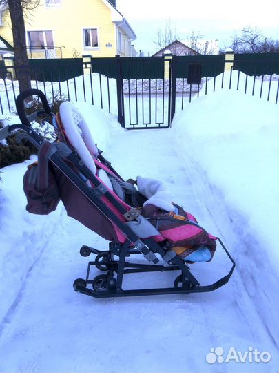 Санки - коляска ника 7
