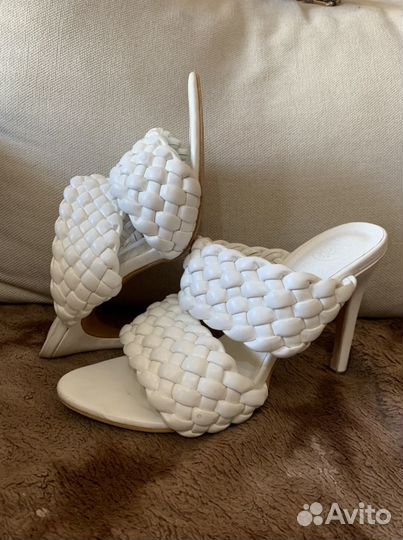 Сабо белые летние 38