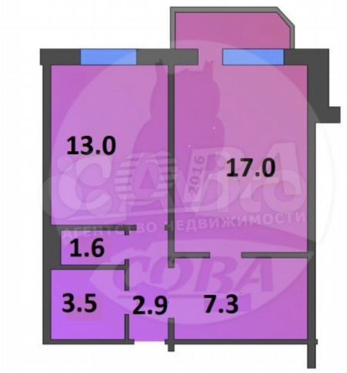 1-к. квартира, 45 м², 5/11 эт.