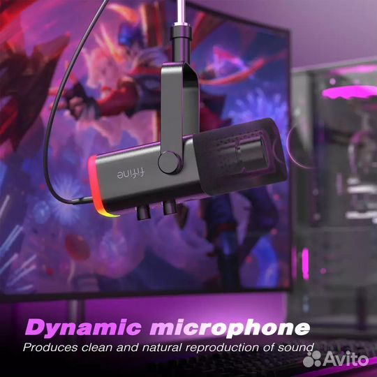 Динамический микрофон Fifine Ampligame AM8