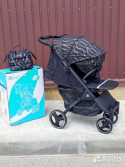 Коляска прогулочная baballo 2023 (полоска на бел)