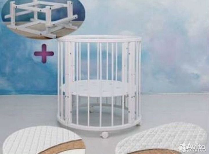 Кроватка трансформер с маятником