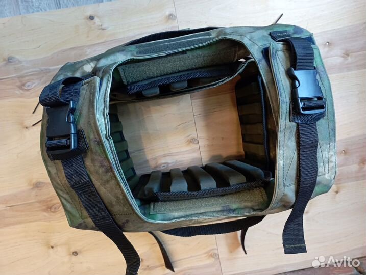 Бронежилет мох с пластинами и капами комплект