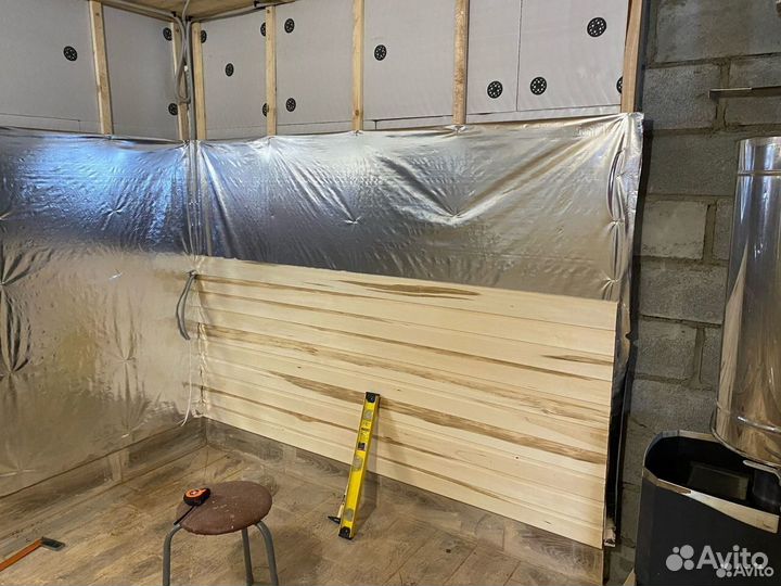 Вагонка липа для сауны бани парной софт-лайн штиль