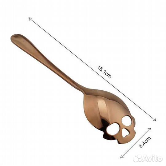 Ложка,череп,креативная дизайнерская