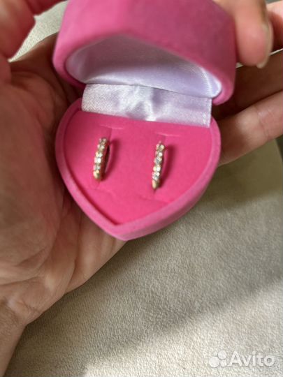 Серьги золотые, 1,7 гр